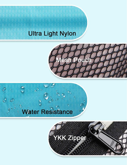 Travel Small Toiletry Bag for Men Nylon Dopp Kit Medicine Bag Travel Organizer Pouch Shave Kits for Teens Toiletry Essentials Bathroom Compact (Turquoise, 9.8 * 4.3 * 3.3 Inches)